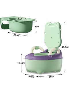 ZCM-HAPPY Classic PVC Cushion Toddler Potty Training Chair With Lid And High Back Support  - Image 2