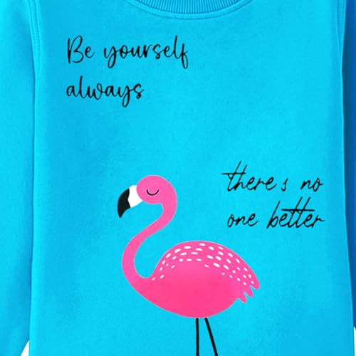 Kuchipoo Cotton Blend Girls Regular Fit Winterwear Round Neck Sweatshirt (KUC-SWT-351, 3-4 Years, Multi-Colored) - Image 3