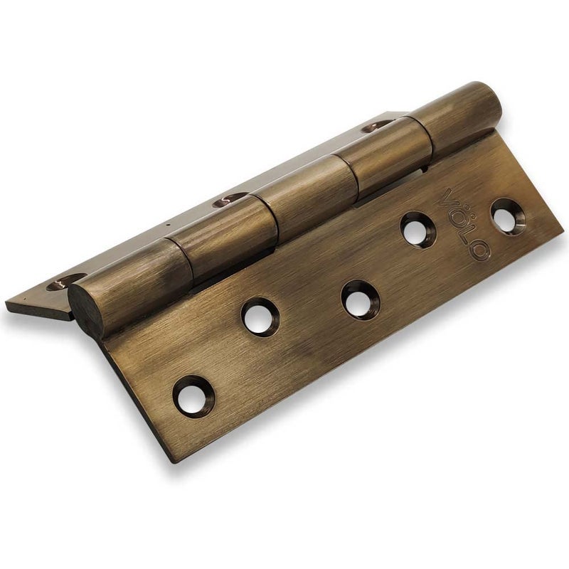 Volo Volo Premium Concealed Door Butt Hinges 4 inch x 12 Gauge25 mm Thickness Slow Motion Butt Hinge Pack of 12 PcsColour Antique Brass  - Image 2