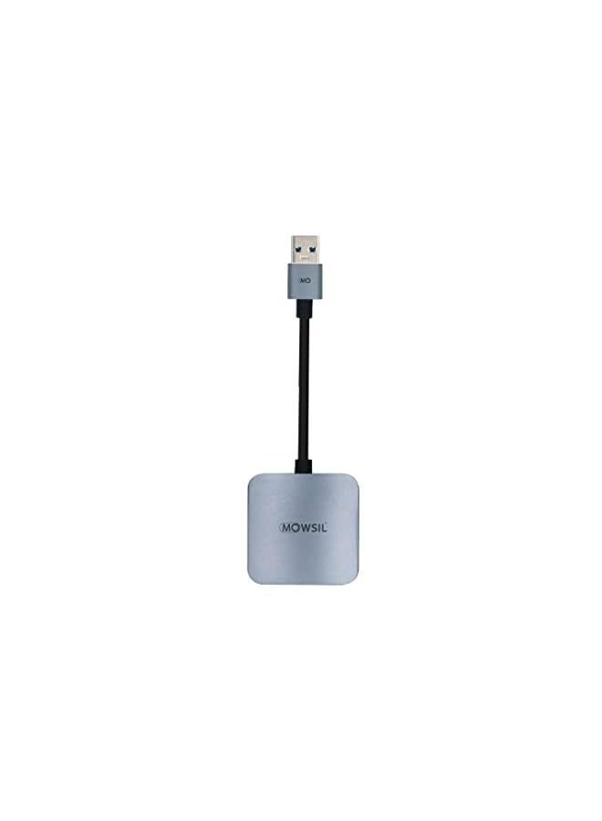 MOWSIL USB 3.0 To VGA Converter, 8 cm Length, Grey - Image 2