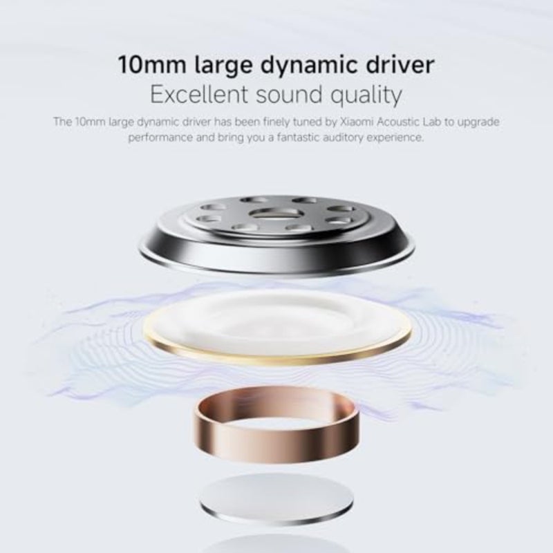 Redmi Buds 6 Play - 1 pair in-ear headphones for daily commuters, lightweight plastic build, enhanced call clarity via AI noise cancelling, pink, 36h battery with 10-min quick charge delivering 3h playtime - Image 5