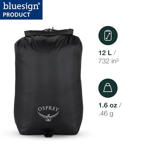 Osprey Ultralight 12L Waterproof Dry Sack, Waterfront Blue - Image 2