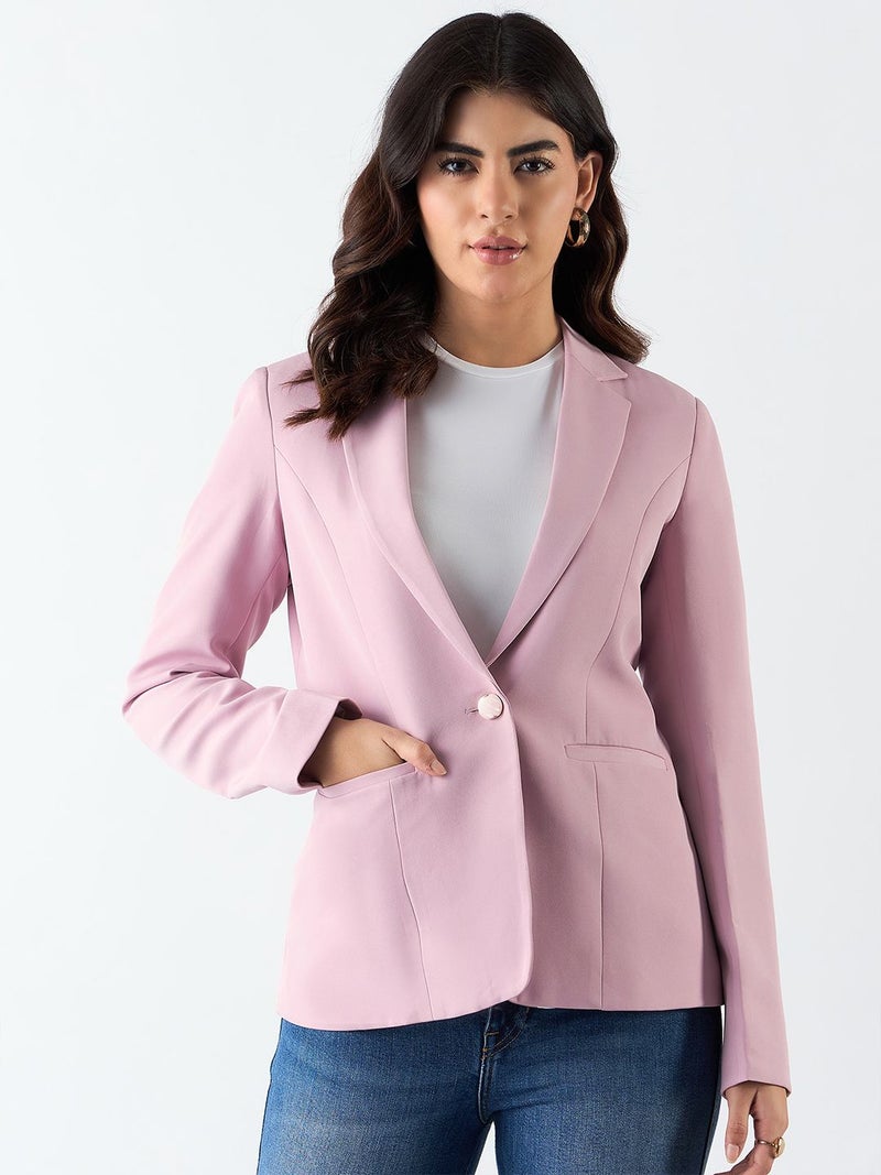 Powersutra Pink Blazer for Women - Image 2