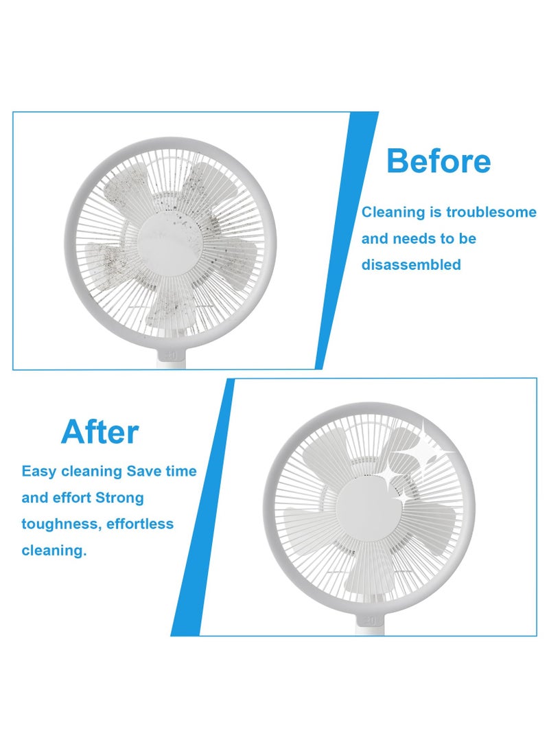 BenQuand 2 Pcs Fan Cleaning Brush Bendable Cobweb Duster - Microfiber Head, Washable - Ideal for Ceiling Fan Blades, Air Vents, Curtains, Cars - Reusable Dust Remover - Image 4