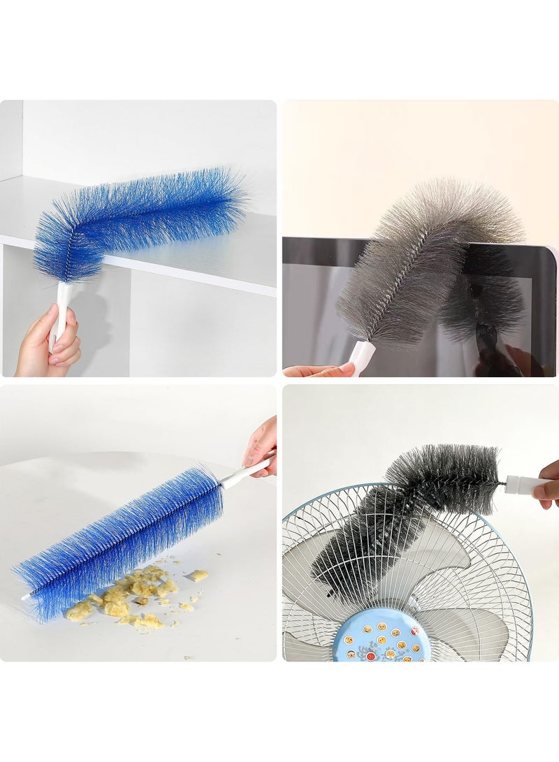 BenQuand 2 Pcs Fan Cleaning Brush Bendable Cobweb Duster - Microfiber Head, Washable - Ideal for Ceiling Fan Blades, Air Vents, Curtains, Cars - Reusable Dust Remover - Image 5
