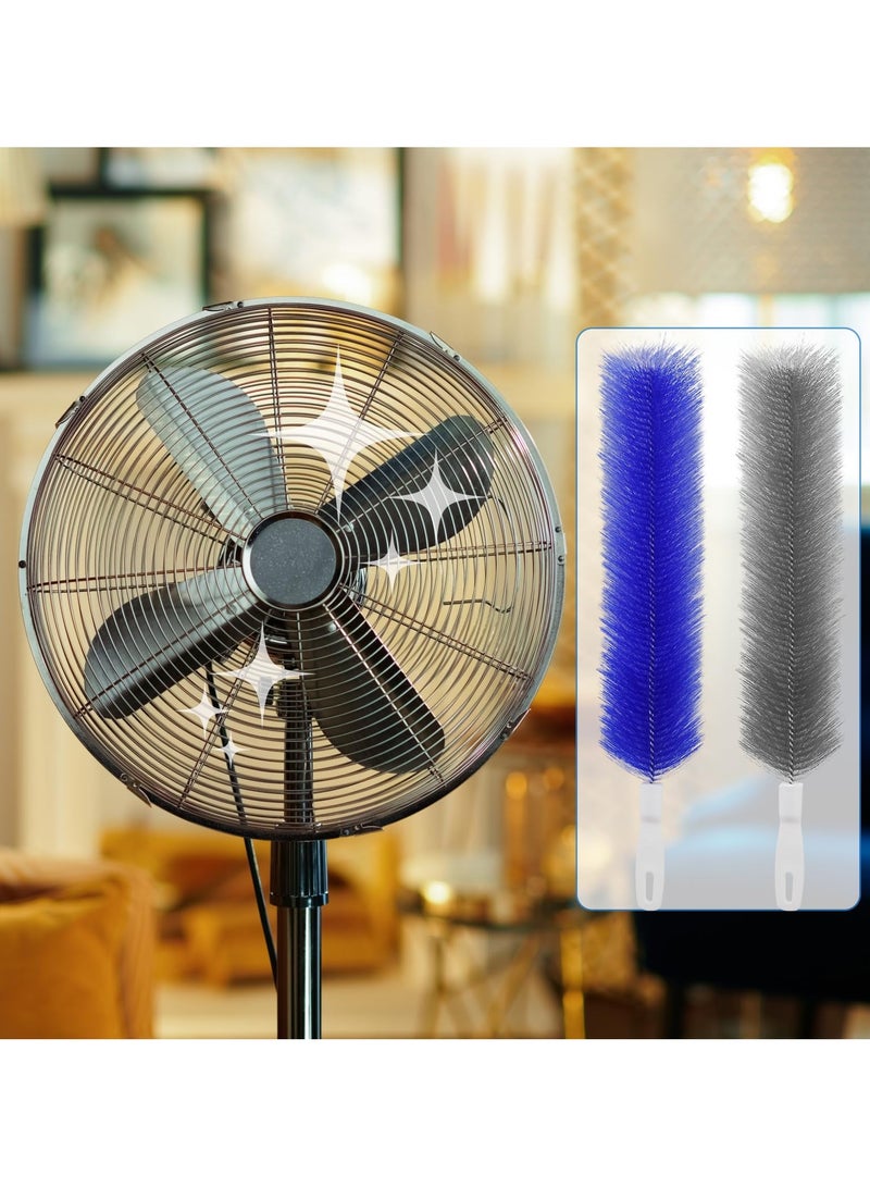 BenQuand 2 Pcs Fan Cleaning Brush Bendable Cobweb Duster - Microfiber Head, Washable - Ideal for Ceiling Fan Blades, Air Vents, Curtains, Cars - Reusable Dust Remover - Image 3