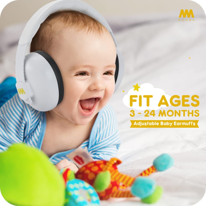 Mumba Baby Ear Protection Noise Cancelling HeadPhones for Babies and Toddlers Baby Earmuffs - Ages 3-24+ Months - Image 3