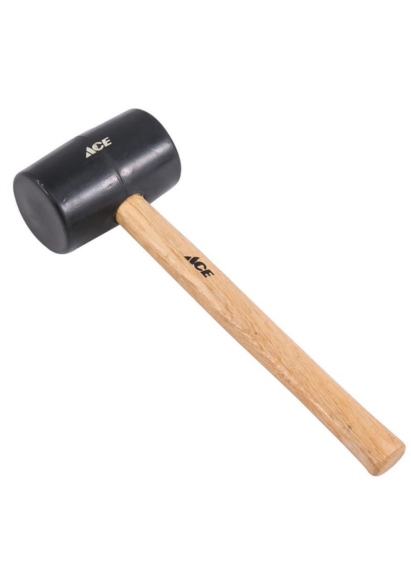 ACE Rubber Mallewith Hard Wood Handle