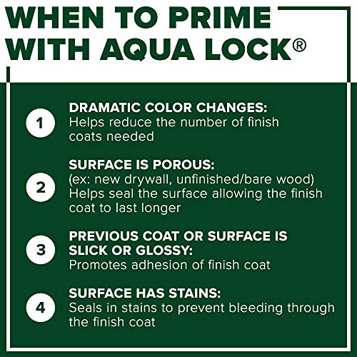 INSL-X Aqua Lock Plus 100% Acrylic Water-Based Stain Blocking Primer Sealer, White, 1 Quart - Image 3