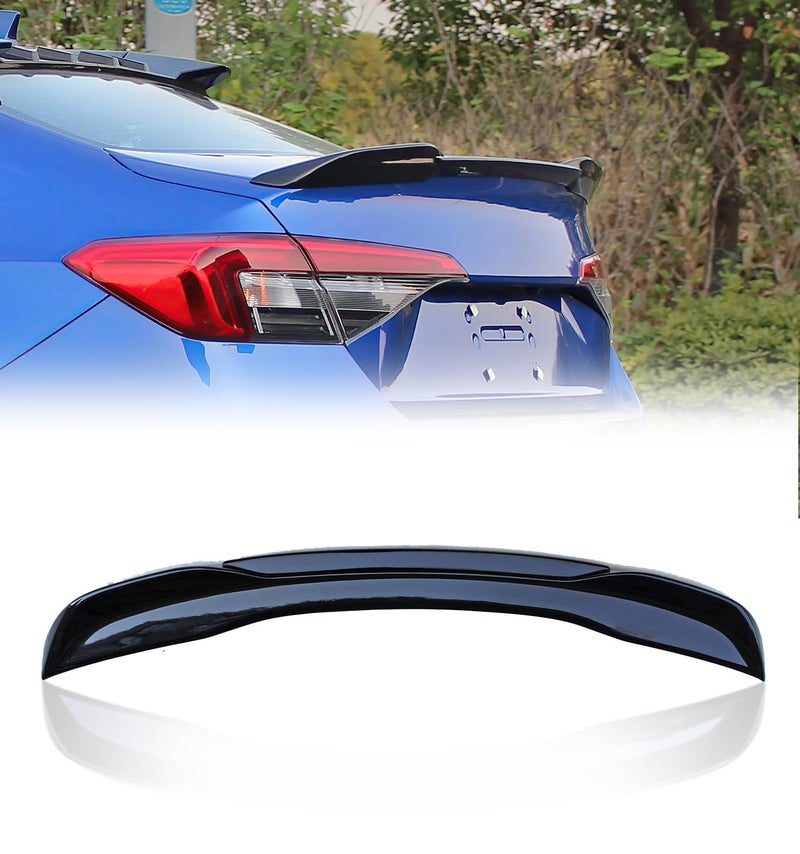Xprite Rear Spoiler Compatible with 2021 2022 2023 2024 2025 2026 Honda Civic Sedan Sport Spoiler 11th Civic Rear Spoiler Wing ABS Material- Glossy Black - Image 1