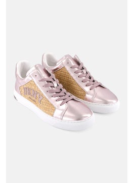 DKNY Women Abeni Arch Raffia Lace Up Shoes, Rose Gold  - Image 1