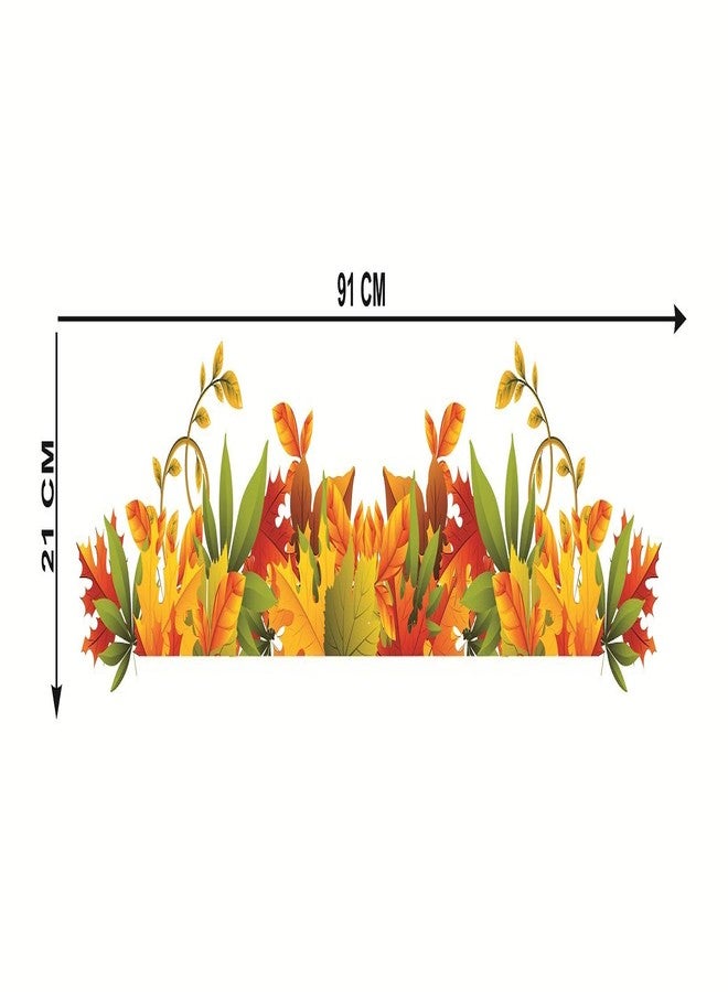 Sticker Studio PVC Vinyl Flower Air Conditioner Sticker (Multicolour, 35.82 x 0.39 x 6.69 Inches) - Image 3
