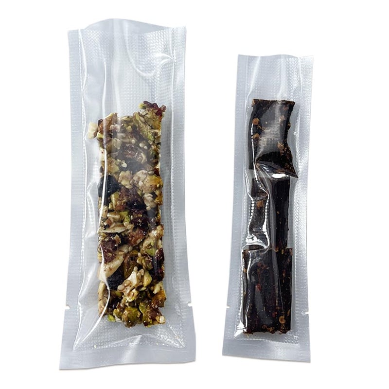 MITOB Clear Vacuum Bags for Food Saver Flat Open Top Embossed Vacuum Sealer Bag Food Storage Packaging Pouch with Tear Notch (100, 2.36x9.84 inch) - Image 1