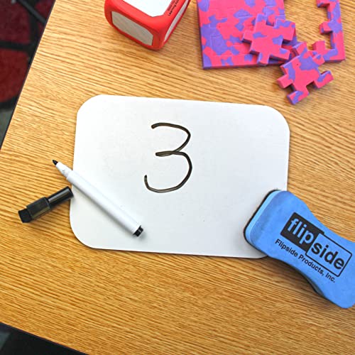 Flipside Products 5" x 7" Dry Erase White Boards, Classroom Pack, Single-Sided Lapboard for Class, Reusable for Group Participation - 24 Pack - Image 5