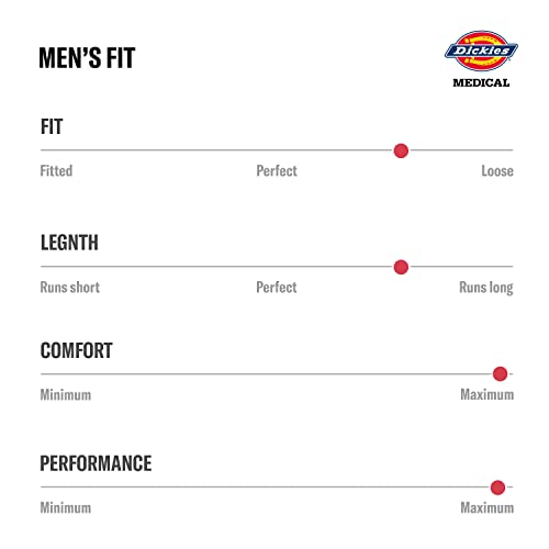 Dickies Scrub Pant for Men Natural Rise Drawstring Bottoms with 6 Pockets and Back Elastic Waistband - DK015S, XL Short, Blac - Image 3