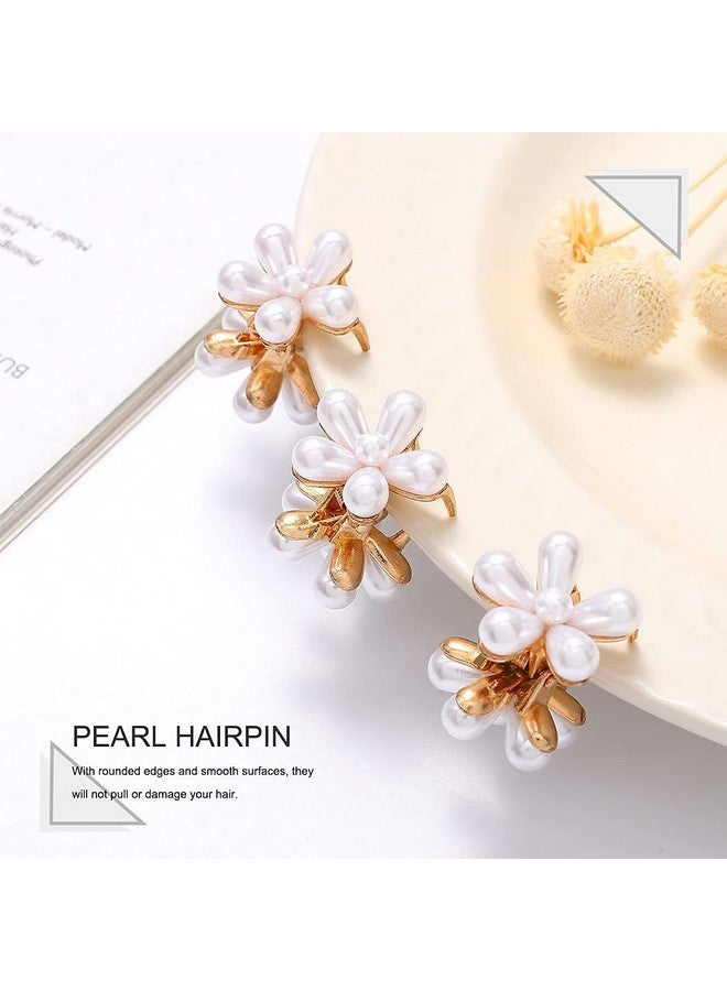 صن بيرد إكسسوارات شعر على الطراز الكوري من SUNBIRD، مشابك شعر على شكل تمساح، مجموعة مشابك شعر للبنات الصغيرات والمراهقات والأطفال الصغار، (7 قطع، مخلب لؤلؤي من ديزي) - Image 3