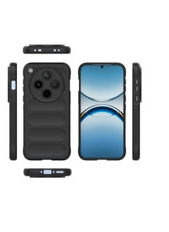 Oppo Find X8  - Original Magic Shield Shock-Resistant Case Cover with Ultra Protection and Soft Padded Interior (Black)