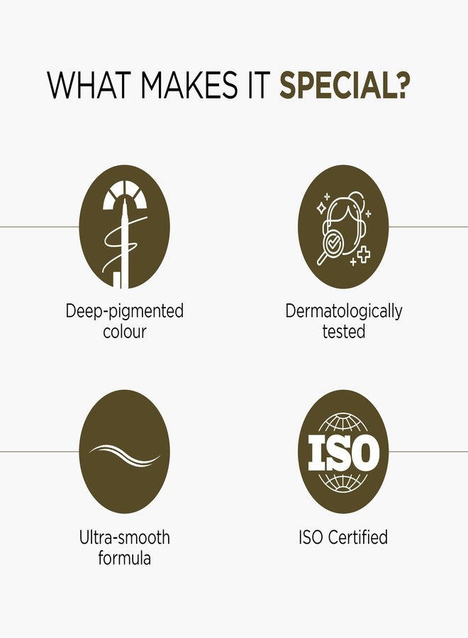 أوشيا كحل أوشيا كولورز ميزميريك المقاوم للماء والتلطخ، مطفي لتحديد العيون | لون غني، يدوم 12 ساعة بتركيبة سريعة الجفاف (أسود) (عبوة من قطعتين) - Image 3