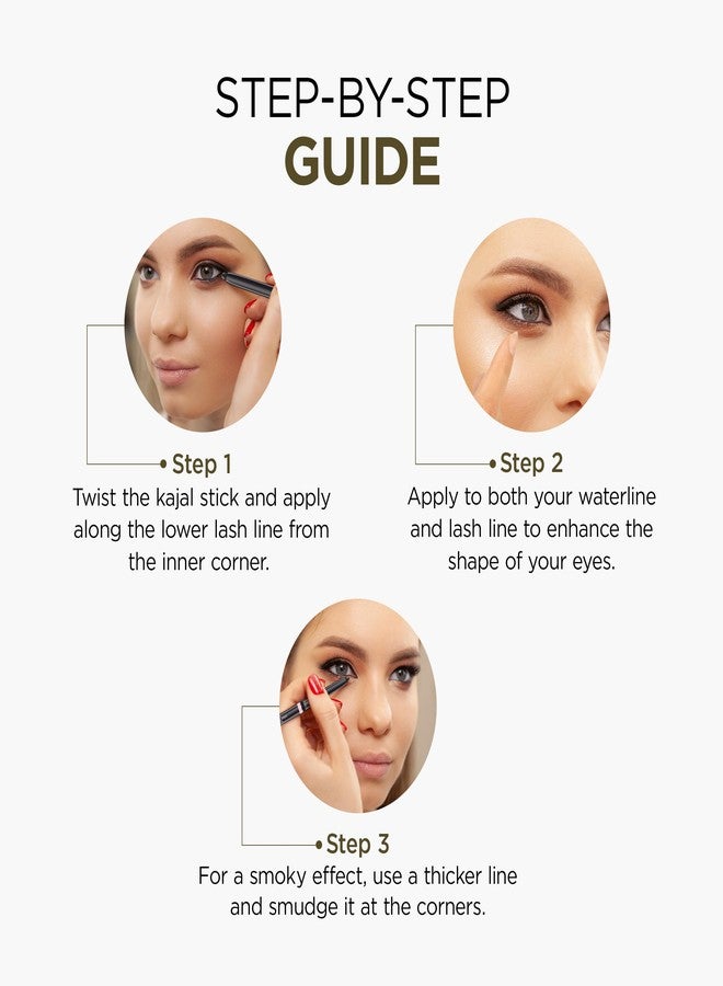 أوشيا كحل أوشيا كولورز ميزميريك المقاوم للماء والتلطخ، مطفي لتحديد العيون | لون غني، يدوم 12 ساعة بتركيبة سريعة الجفاف (أسود) (عبوة من قطعتين) - Image 5