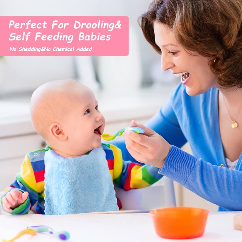 Orighty Baby Washcloths 24-Pack (7''x9''), Microfiber Coral Fleece Baby Towels, Super Soft and Absorbent Wash Cloths for Newborns, Infants and Toddlers, Gentle on Delicate Skin for Face Hands and Body - Image 4