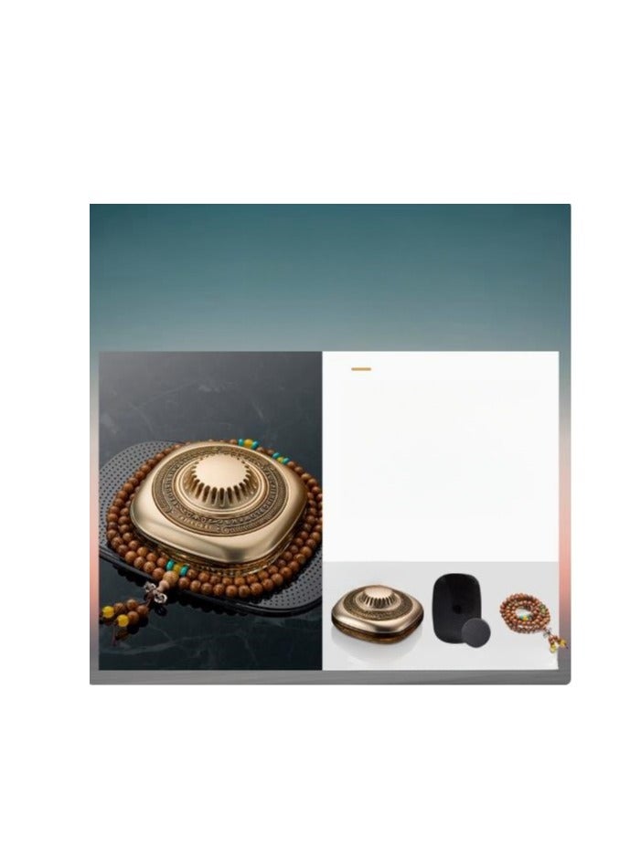 Car Aromatherapy Three Piece Set (Fragrance+Anti Slip Pad+Wooden Bracelet)  - Image 1