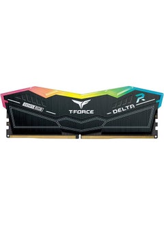 TeamGroup ذاكرة سطح مكتب T-Force Delta RGB باللون الأسود 64 جيجابايت (2x 32 جيجابايت) DDR5 6000، ذاكرة وصول عشوائي للكمبيوتر الشخصي 288 دبوسًا، زمن انتقال 38 CAS، شريحة Intel XMP 3.0، باللون الأسود | FF3D564G6000HC38ADC01  - Image 2