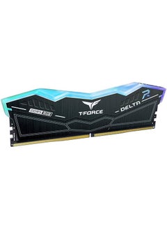 TeamGroup ذاكرة سطح مكتب T-Force Delta RGB باللون الأسود 64 جيجابايت (2x 32 جيجابايت) DDR5 6000، ذاكرة وصول عشوائي للكمبيوتر الشخصي 288 دبوسًا، زمن انتقال 38 CAS، شريحة Intel XMP 3.0، باللون الأسود | FF3D564G6000HC38ADC01  - Image 3
