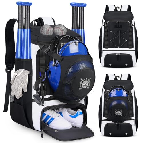 SDYSM Baseball Bag Lightweight Softball Bags for Adults Youth 40L Large Baseball Backpack with Shoe Compartment, Helmet Holder, Fence Hook Waterproof Softball Bats Bag for T-Ball & Softball Equipment - Image 1