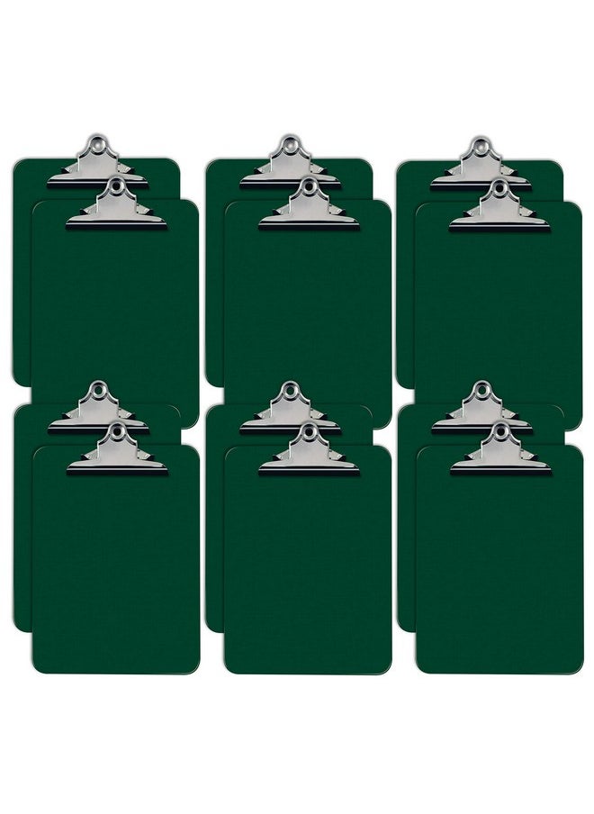 Better Office Products - Green Plastic Clipboards 12 Pack Durable 12.5 X 9 Inch Standard Metal Clip Green Set Of 12 - Image 1