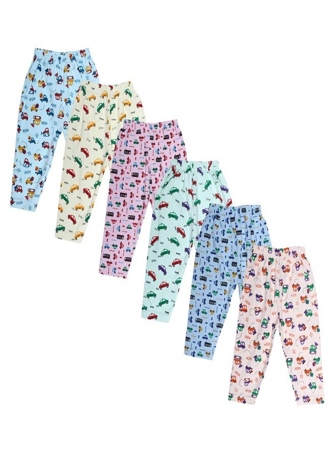 SEE FIT Cotton Pyjama/Legging Bottom/Lowers - Heart Print, Regular Fit Pants for Boys, Girls, Toddlers, Kids (1-2 Years) Multicolour - Image 1
