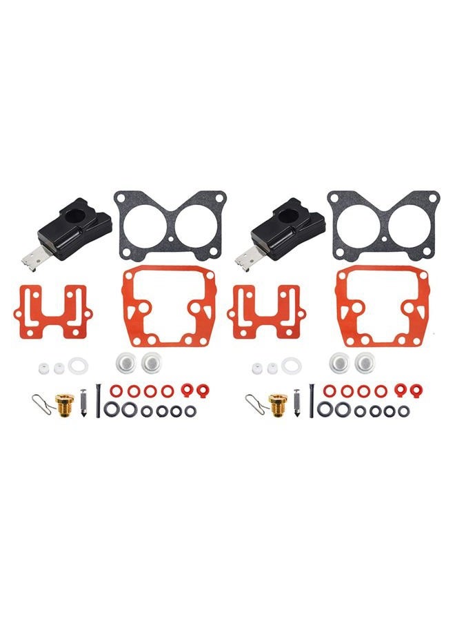 marddpair 2 Pack Carburetor Rebuild Kit Replacement for Johnson Evinrude V4 85 90 100 115 125 140 HP - Image 1