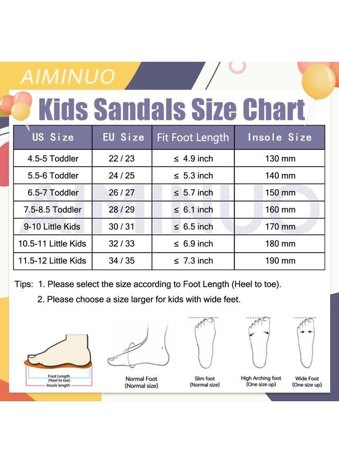 AIMINUO Toddler Little Kids Slides Sandals for Boys Girls Summer Slip-On Slide Slippers Sandals for Baby Kid Anti-slip Water Shoes, Green, 4.5-5 Toddler - Image 3