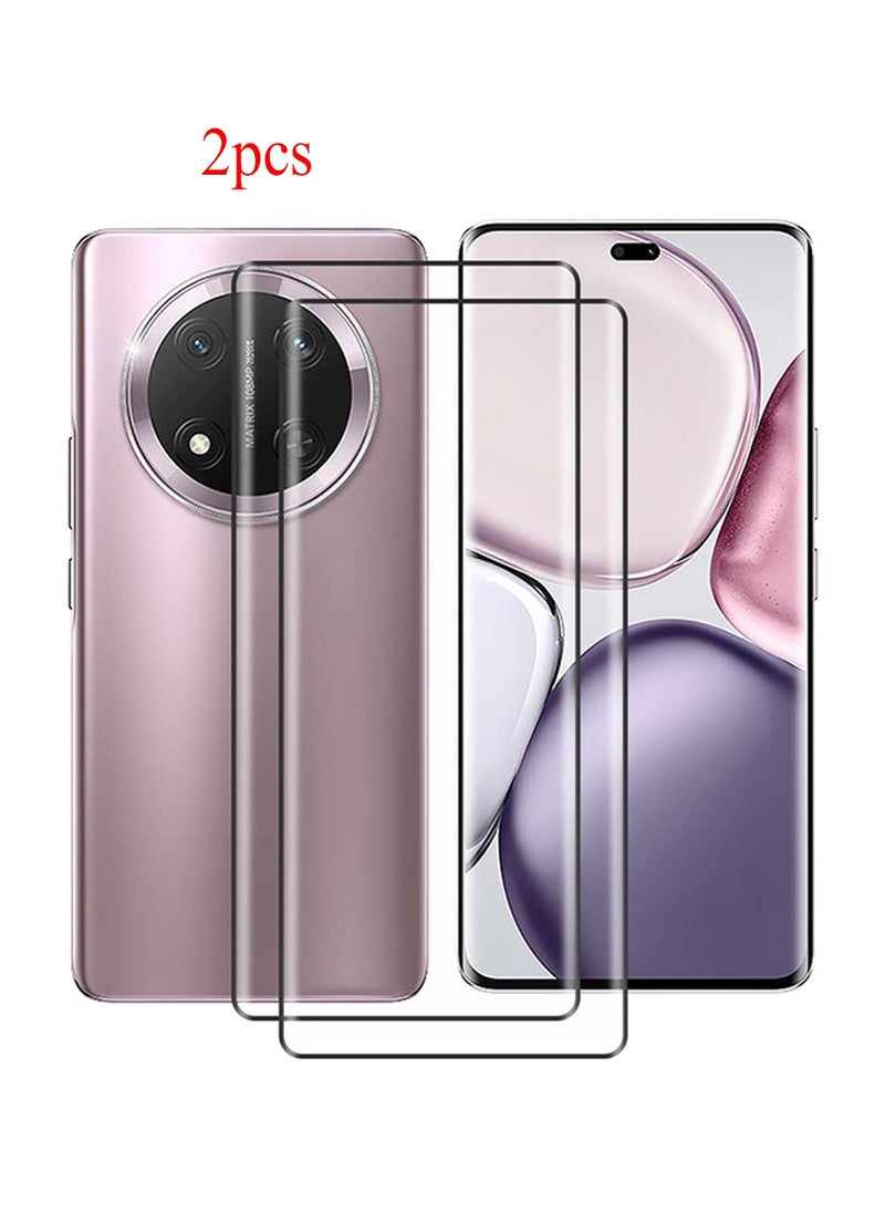 X-level 2 Pcs Honor X9C Screen Protector,Full Glue Edge to Edge 3D Curved Tempered Glass Anti Scratch 9H Hardness Tempered Glass Film for Honor X9C  - Image 1