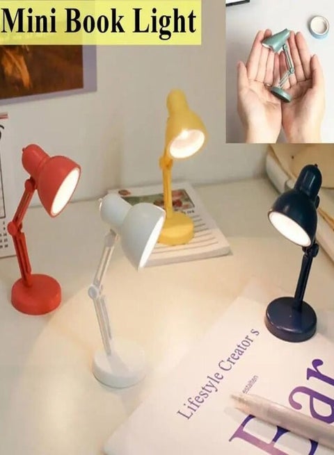 Small multi-colored reading lamp