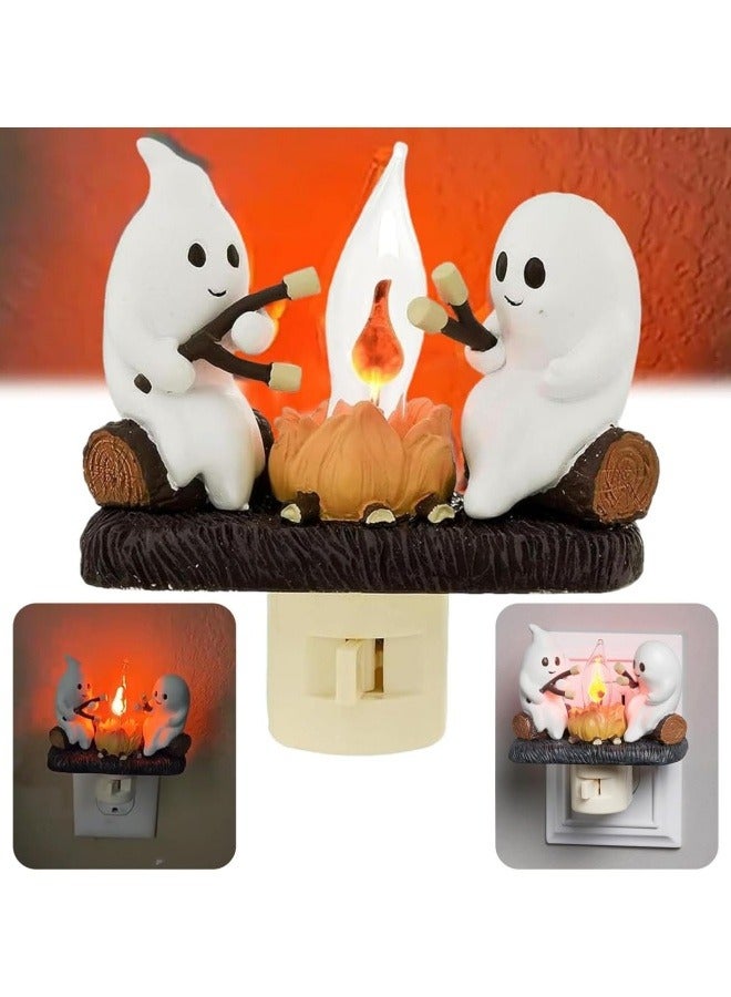 CCOVERY ضوء الليل المتلألئ من نار المخيم الشبحية، ضوء الليل المتلألئ من نار المخيم الشبحية لحفلات، ضوء نار المخيم الكهربائي المزيف LED - Image 1