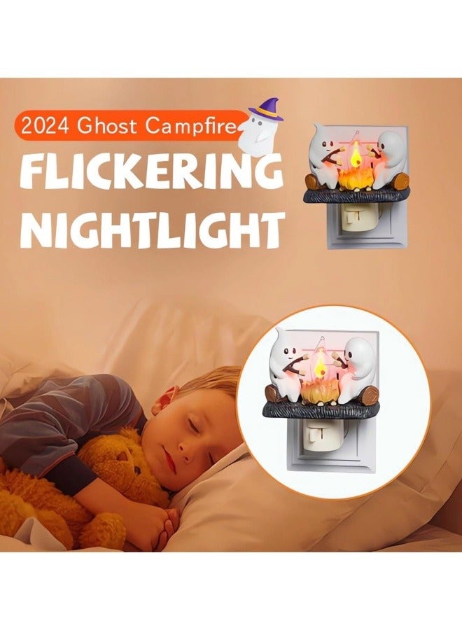 CCOVERY ضوء الليل المتلألئ من نار المخيم الشبحية، ضوء الليل المتلألئ من نار المخيم الشبحية لحفلات، ضوء نار المخيم الكهربائي المزيف LED - Image 3