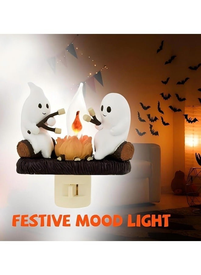 CCOVERY ضوء الليل المتلألئ من نار المخيم الشبحية، ضوء الليل المتلألئ من نار المخيم الشبحية لحفلات، ضوء نار المخيم الكهربائي المزيف LED - Image 2