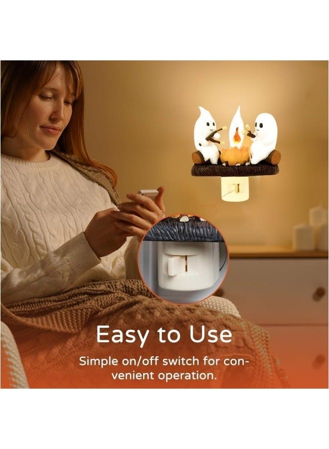 CCOVERY ضوء الليل المتلألئ من نار المخيم الشبحية، ضوء الليل المتلألئ من نار المخيم الشبحية لحفلات، ضوء نار المخيم الكهربائي المزيف LED - Image 4