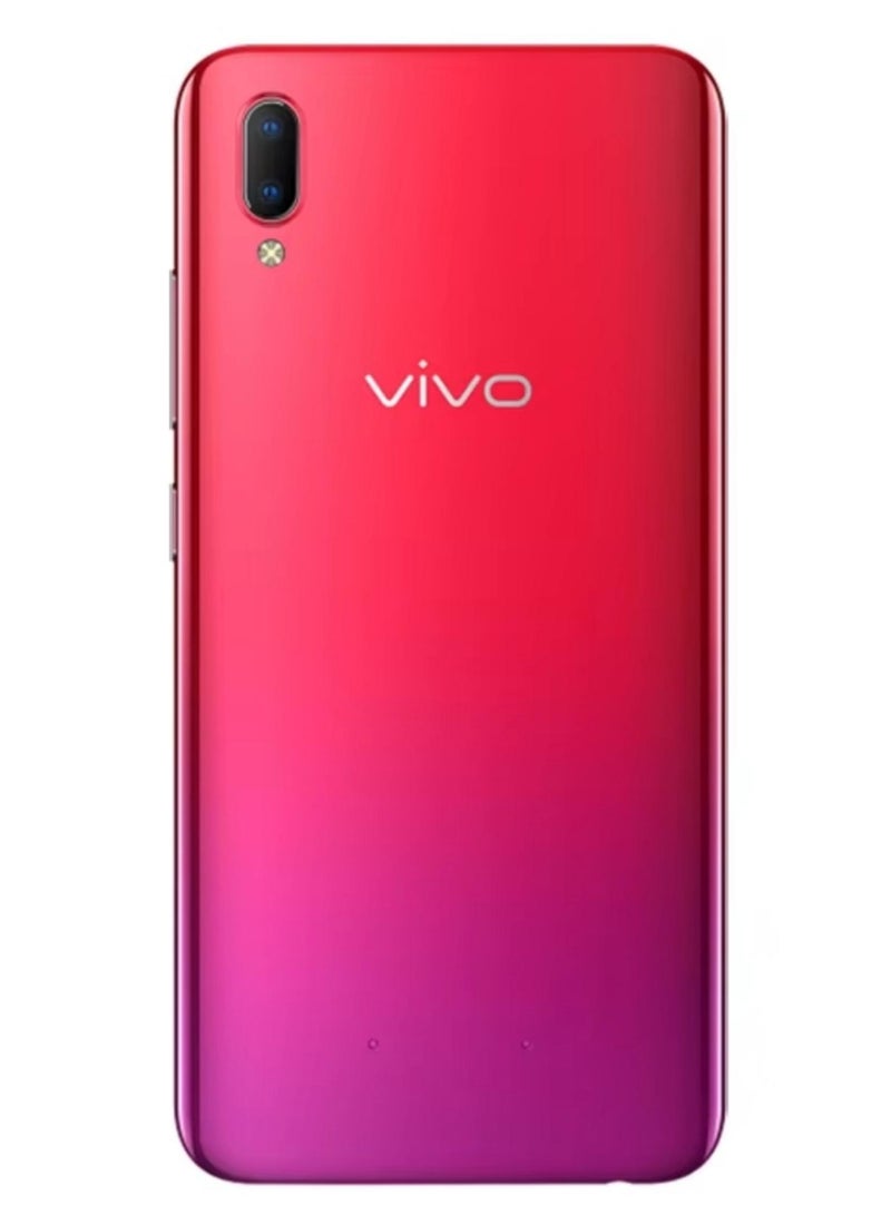 فيفو Y93 ثنائي الشريحة أحمر 6 جيجابايت رام 128 جيجابايت 4G LTE مع هدية مجانية حامل موبايل - Image 5