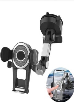 Excefore Excefore 360° Heavy Duty Phone Holder Mount - Long Arm, Adjustable Super Suction Cup for Dashboard & Windshield - Hands-Free Cell Phone Holder for Trucks, Cars 
