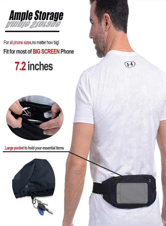 MOVOYEE Waterproof Running Belt Bag Waist Pack,Sport Fanny Pack Pouch for Men Women,Runners Phone Holder for iPhone 17 16 15 14 13 12 11 Pro Max XS XR X 8 Plus Galaxy,Workout,Jogging,Exercise,GYM,Dog Walking - Image 2