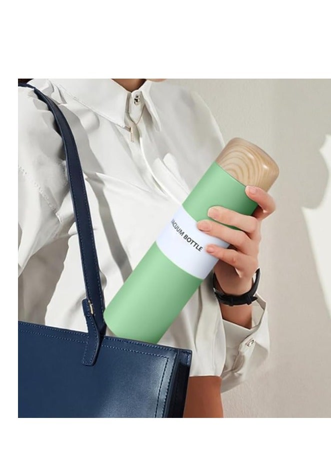 Generic Water Bottle, Vacuum Insulated Water Bottle 250ml, Slim Stainless Steel Thermos Cup, Pocket Thermos Wood Grain, Creative Outdoor Portable cup - Image 2