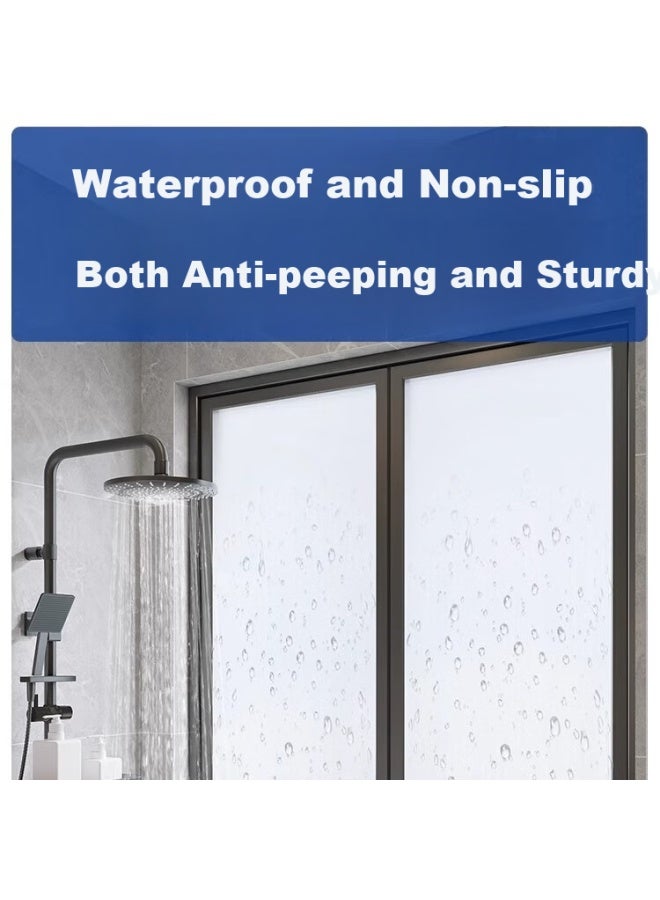 Zichen [aviation Aluminum Base No Shadow] Privacy Window Film, Bathroom Glass Film, Window Frosted Sticker - Image 2