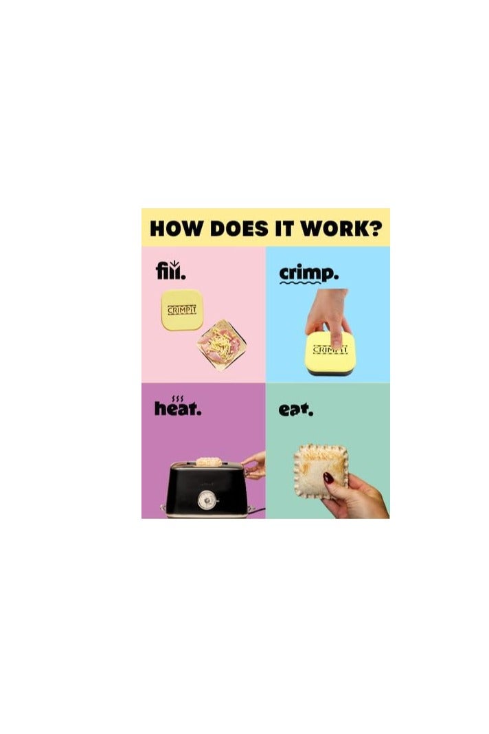 general Sandwich Sealer + Cradle - For Sandwich Bread | Make Sealed Snacks & Meals in Seconds | BPA-Free, Dishwasher Safe | Perfect for Toasters & Lunchboxes | Manufactured in UK & USA - Image 4