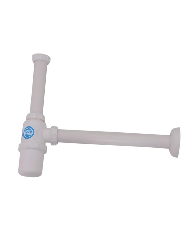 Omplast Inc OMP Polypropylene Polymer Bottle Trap Deluxe White 12 x 12 Inches - Image 1
