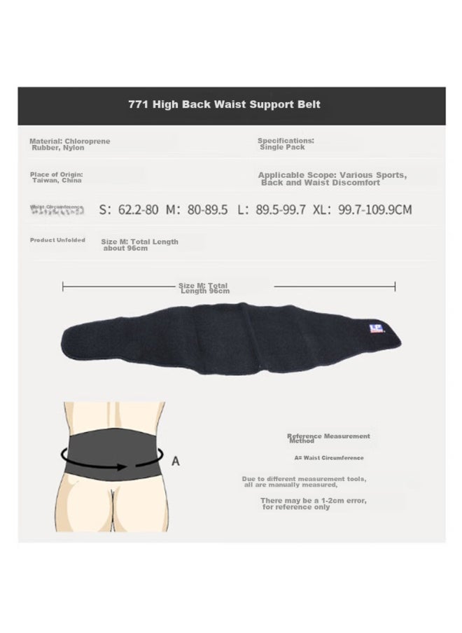 LP Lp771 Lumbar Support Belt, Heightened Back Protection, Stable Support Brace, Breathable, Size L  - Image 2