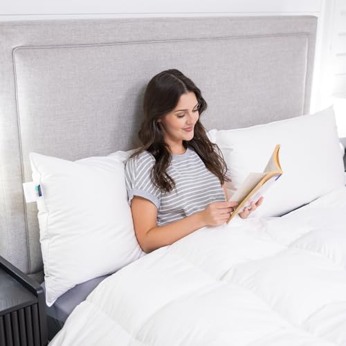 Globon Ultra Soft Down Pillow King Size, Premium Down Filled Bed Pillow for Sleeping, 100% Cotton Shell 500 Thread Count 700 Fill Power, Soft Hotel Collection Down Feather Pillow 20" x 36" 1 Pack - Image 4