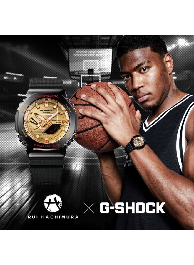 جي شوك ساعة للرجال توقيع روي هاتشيمورا ، تناظرية ورقمية، مع رابط للهواتف الذكية - GBM-2100RH-1ADR - Image 2