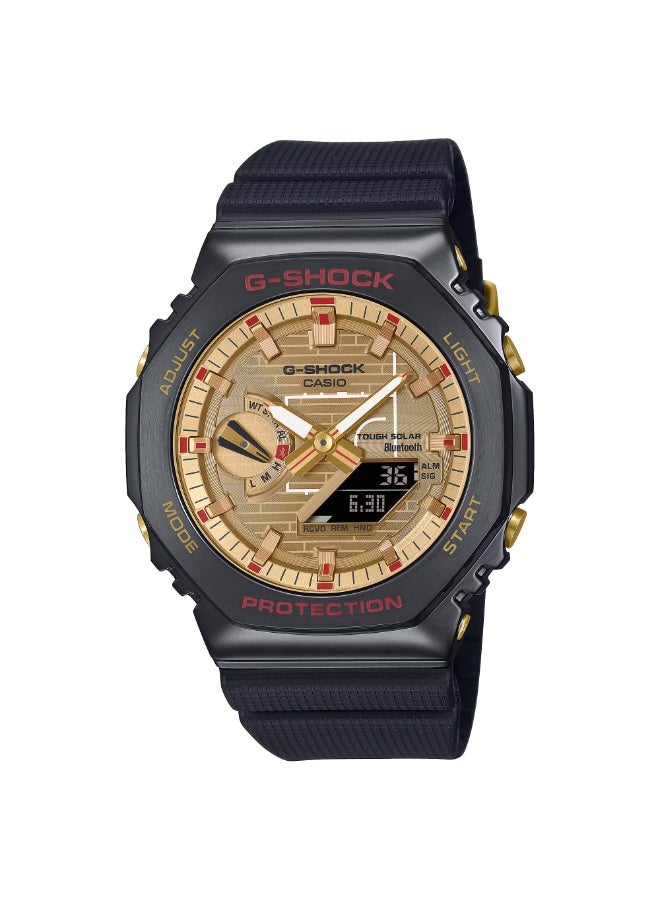 جي شوك ساعة للرجال توقيع روي هاتشيمورا ، تناظرية ورقمية، مع رابط للهواتف الذكية - GBM-2100RH-1ADR - Image 1