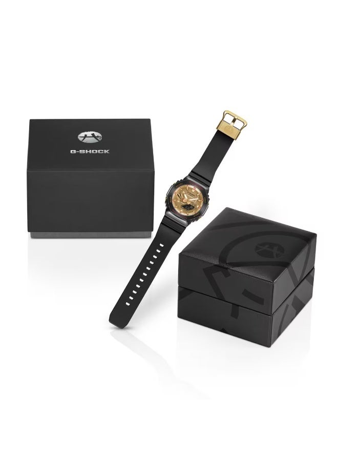 جي شوك ساعة للرجال توقيع روي هاتشيمورا ، تناظرية ورقمية، مع رابط للهواتف الذكية - GBM-2100RH-1ADR - Image 3